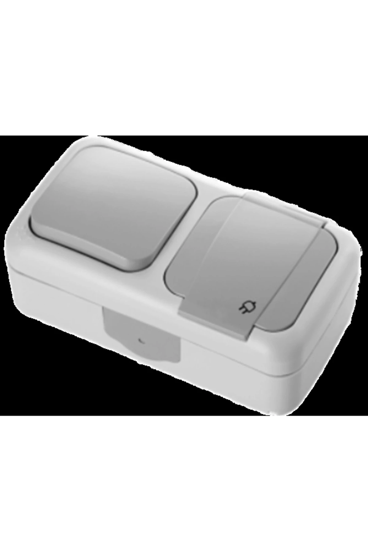 Palmiye Nemliyer Kombine Anahtar - Topraklı Priz IP54