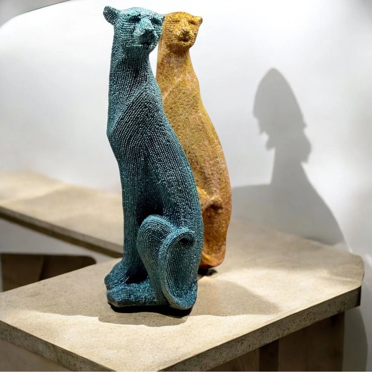 Mavi Dokulu Çita Dekoratif Obje