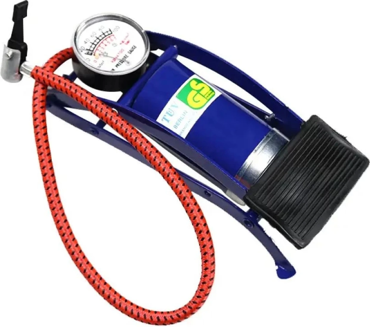 Ince Piston Araç Lastik Şişirme Göstergeli Ayak Pompası