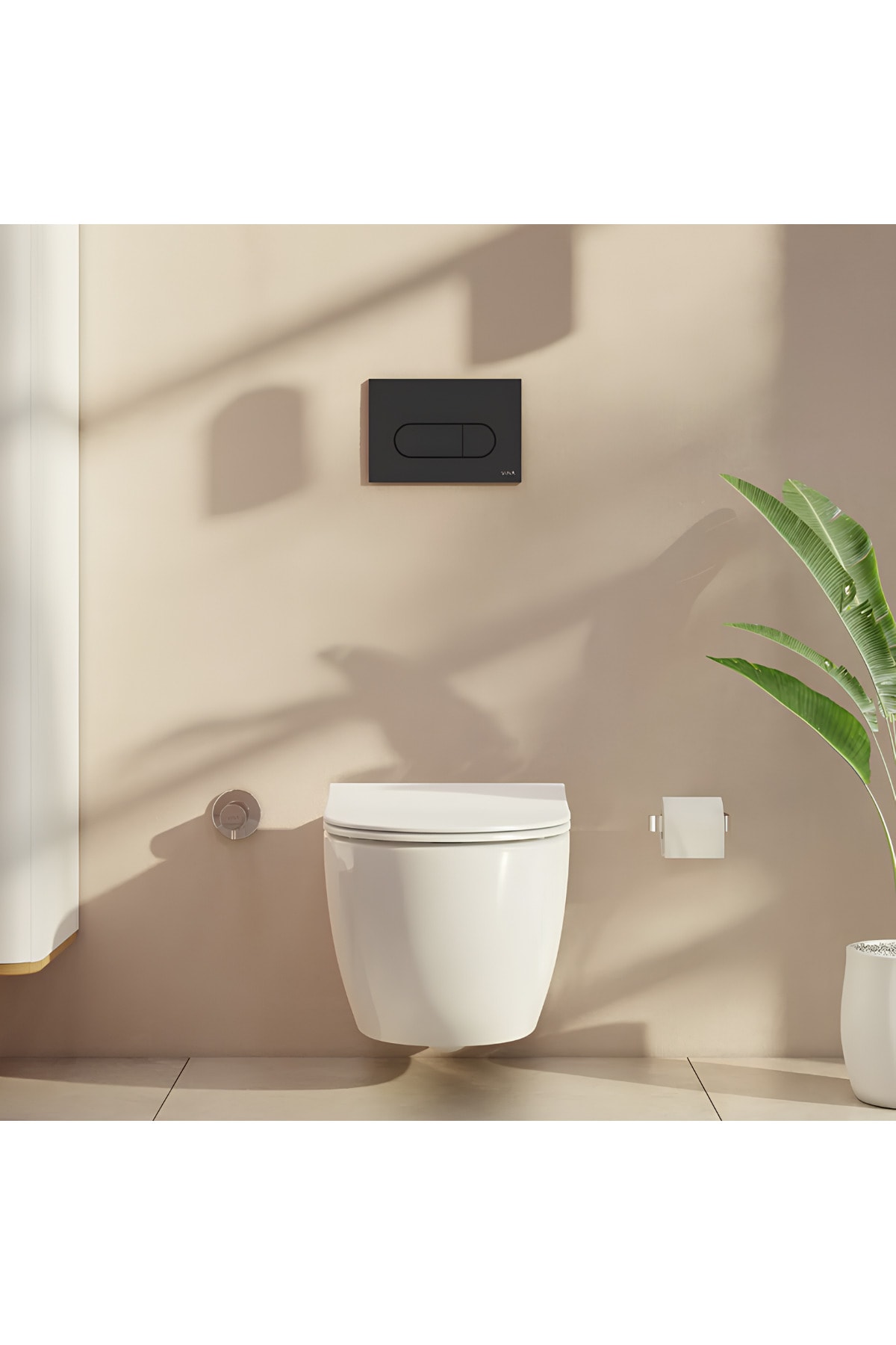 Mat Siyah Gömme Rezervuar Seti 8 Cm, 768-1851,740-2211-A4146136