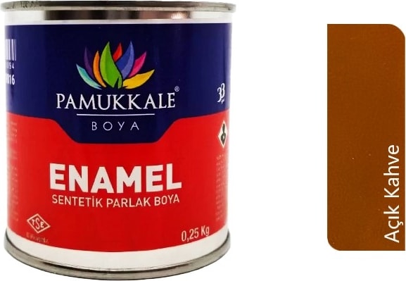 Enamel Sentetik Yağlı Boya 250 Gr. Açık Kahve