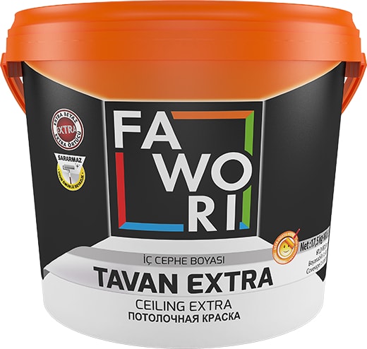 Tavan Extra Beyaz Extra Örtücü Sararmaz 17,5 kg