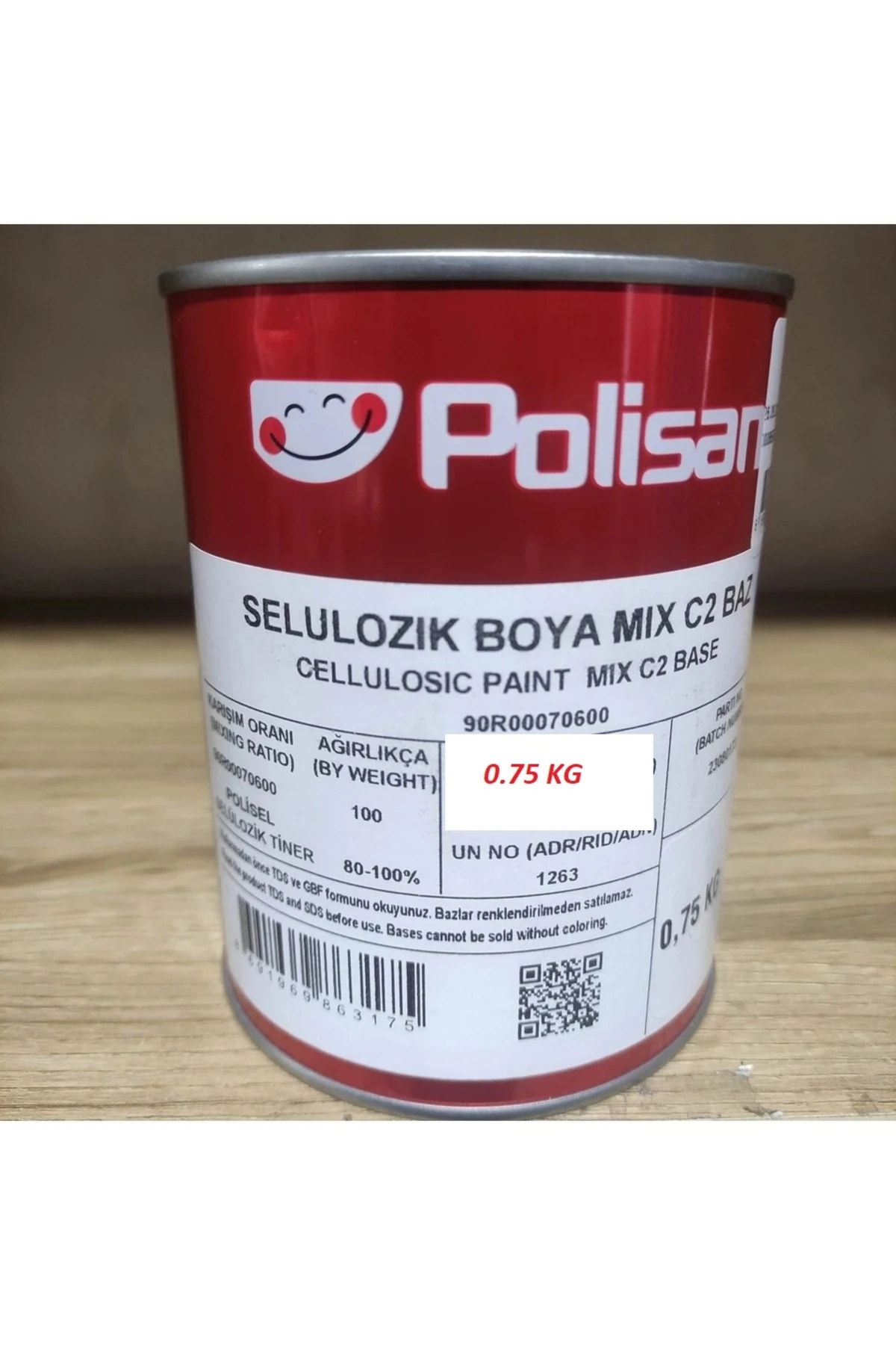 POLİSAN SELÜLOZİK KOYU GRİ RENGİ KOD:7046 0.69 KG 1 ADET