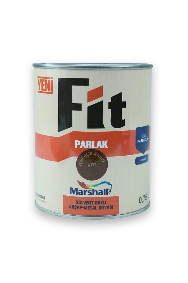 Fit Parlak Ahşap Metal Boyası Y.açık Kahve 0,75 L