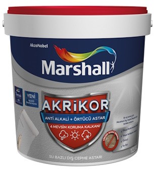 Marshall Akrikor Anti Alkali+Örtücü Dış Cephe Astarı 2,5 lt