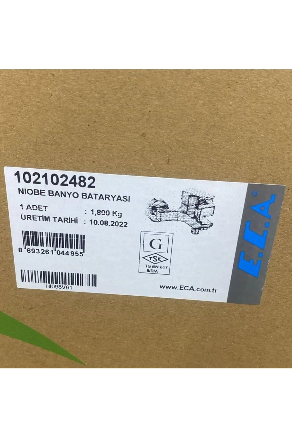 Niobe 3'lü Batarya Seti:Banyo-Lavabo[Kuğu Boru]-Eviye Bataryası |102188054-102118098-102102482