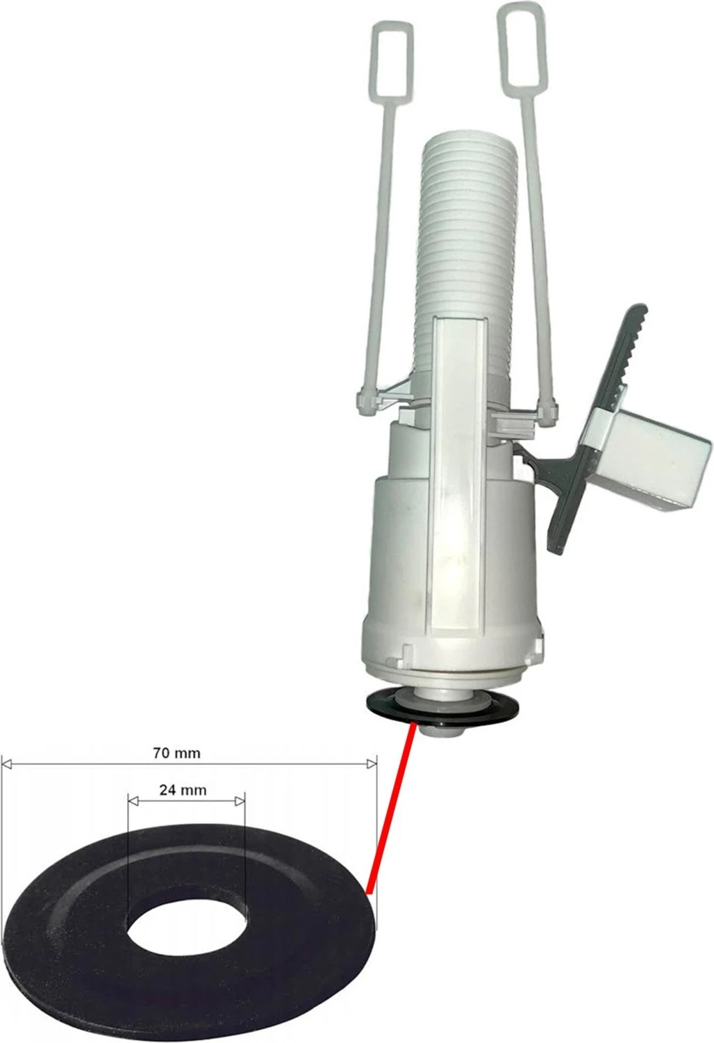 Tema Siamp Gömme Rezervuar Boşaltma Grubu Contası Eski Tip Büyük Panel Boşaltma Grubu Contası