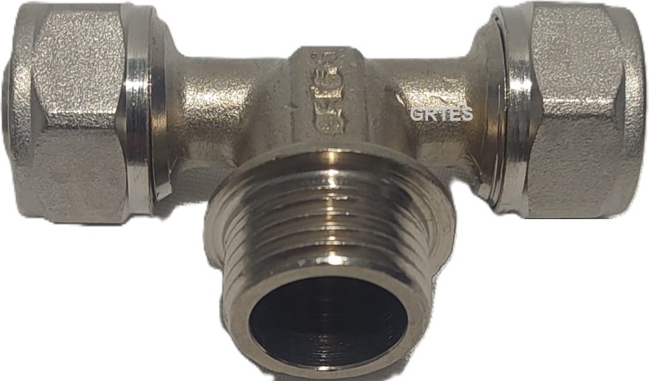 Ø16X1/2" Pex Te Dış Dişli - Erkek (Mobil Sistem Bağlantı Parçası)