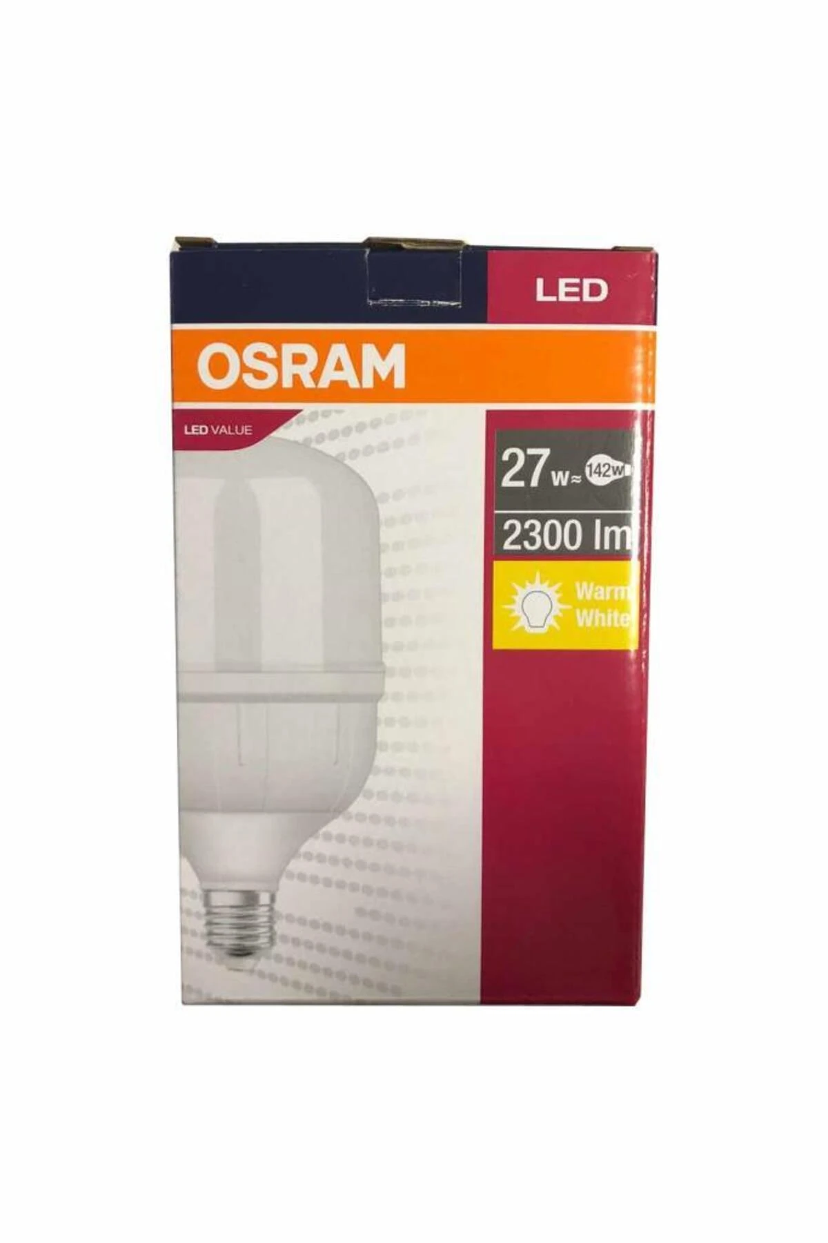 Clt 27w (142W) Led Torch Büyük Led Ampul Sarı 3000k - 15,9 Cm Pazar Esnaf Lambası