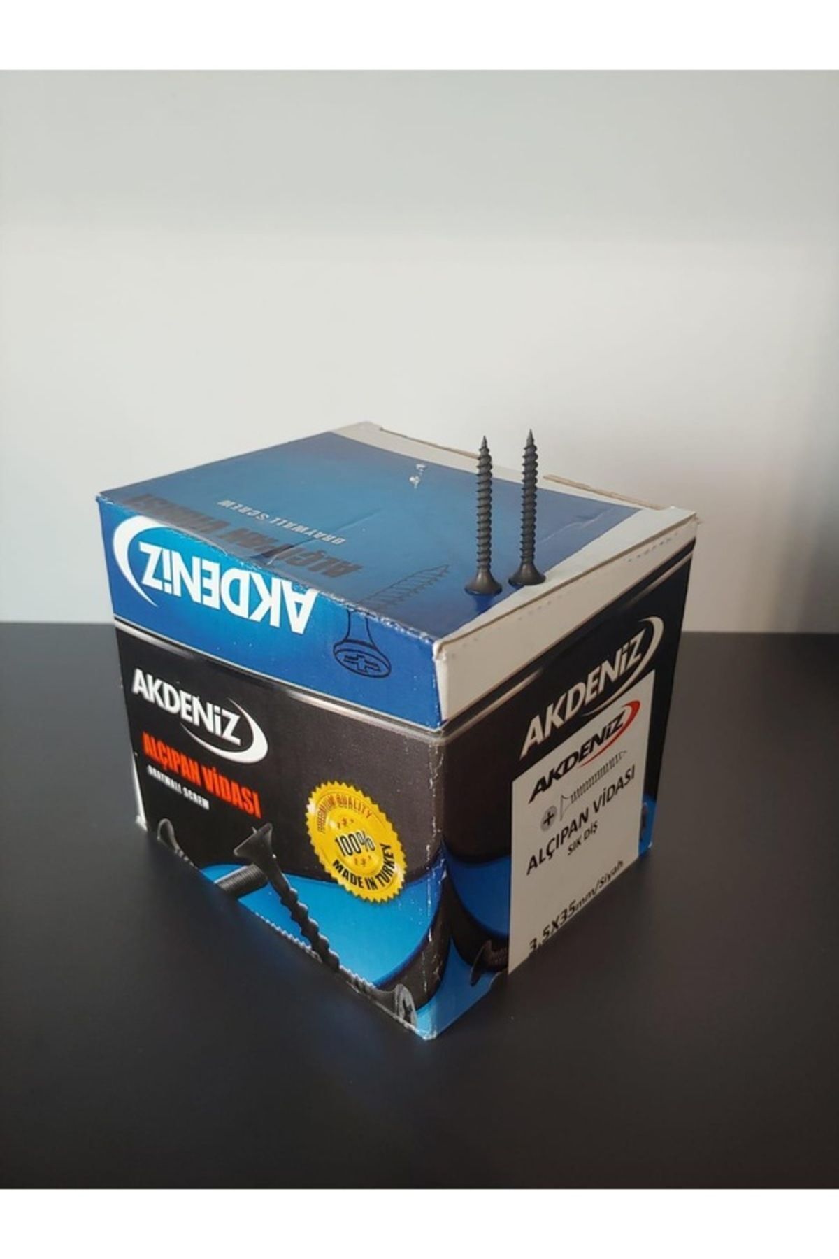 AKDENİZ  Alçıpan Vidası Sık Diş 3.5X35 Siyah 1000 Adet