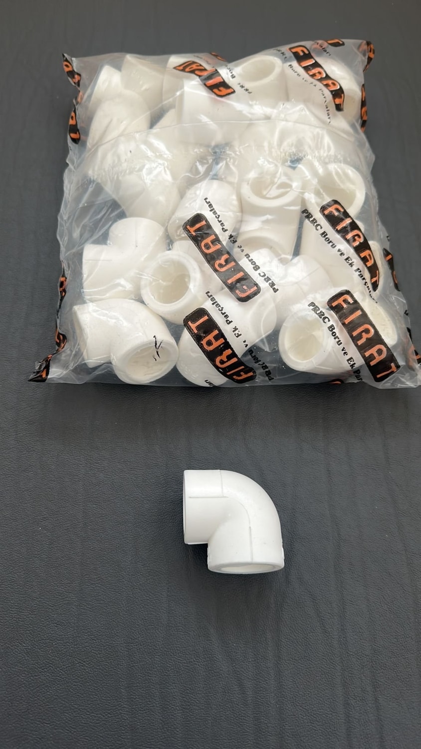 Pprc 20 mm Dirsek 10 Adet Beyaz