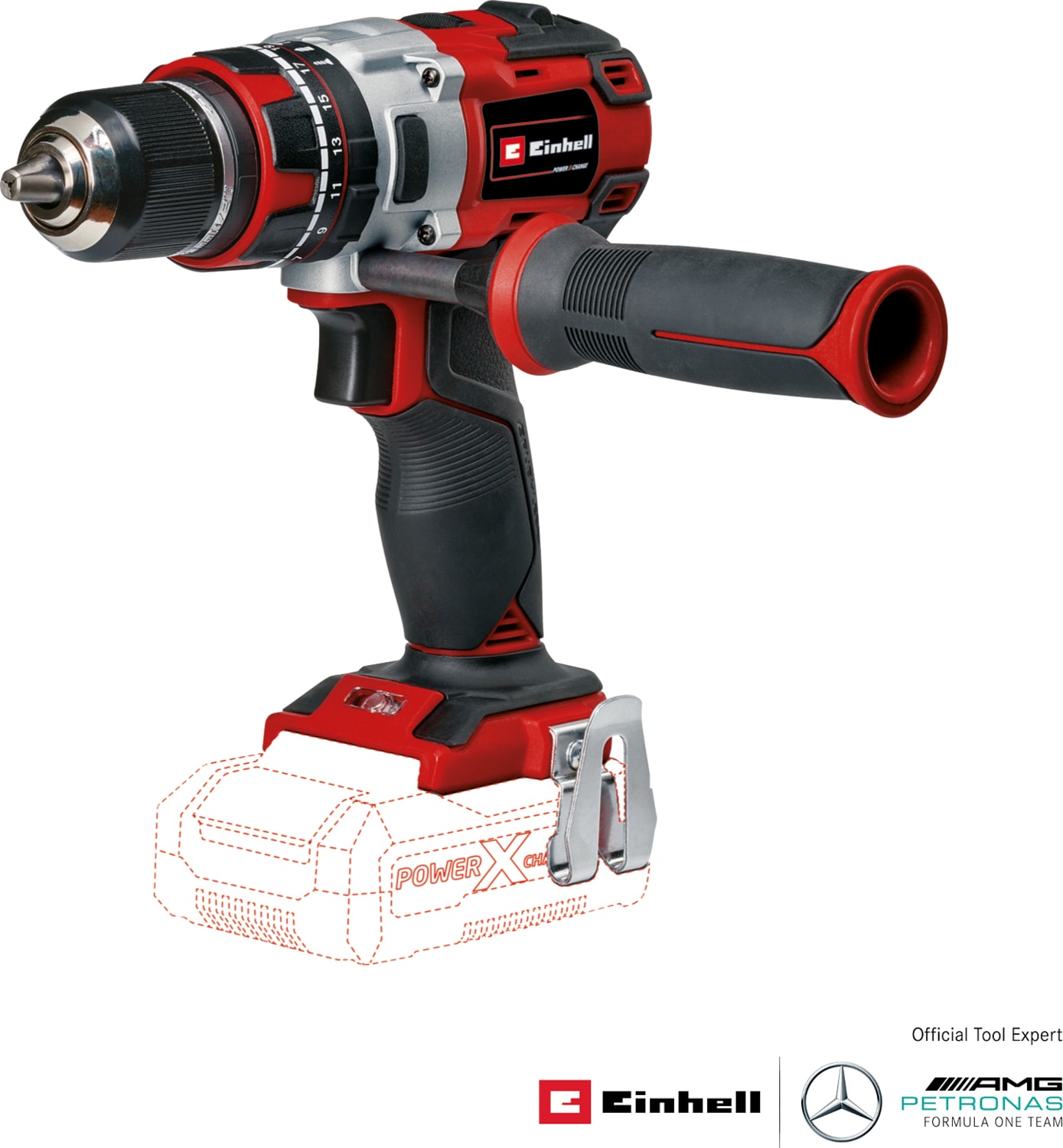 EİNHELL Profesyonel Akülü Darbeli Vidalama TE-CD 18 Li-i BL Solo Power X-Change (18 V, Darbe Fonksiyonu, Kömürsüz, 60 Nm, 2 Vites, 13 mm Metal Mandren, LED Işık, akü dahil değildir) - 4513860