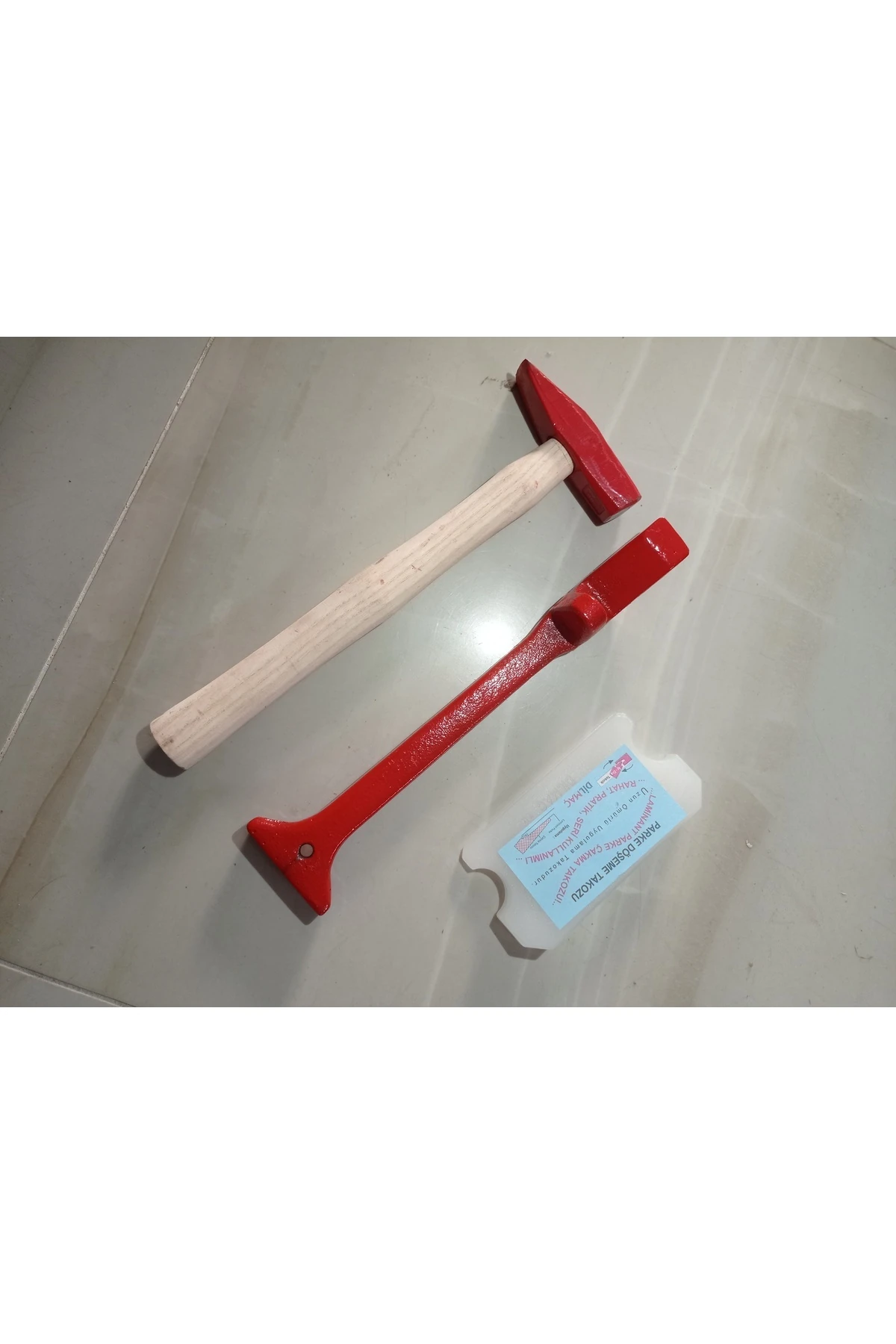 Laminant Parke Pro Usta Seti Mini Polyamid Döşeme Takozu,çektirme Demiri 3cm*32cm Ve 500gr Çekiç