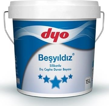 Beşyıldız Silikonlu Dış Cephe Boyası 15 Lt Senfonik Mavi