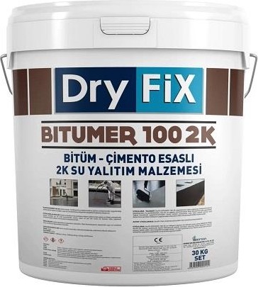 BITÜMER100 2k Bitümlü Çift Komponentli Likit Membran 30 kg Siyah