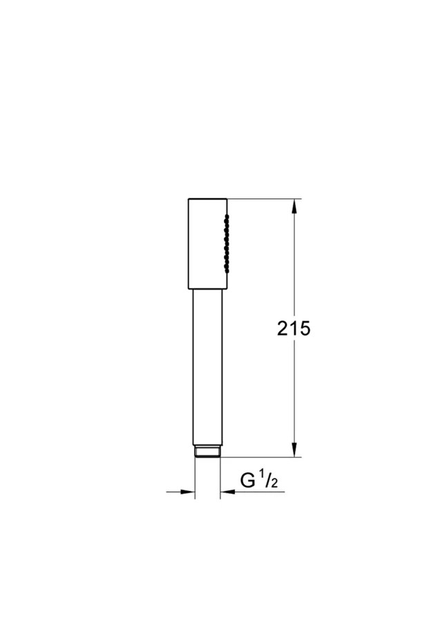 El Duşu 1 Akışlı Sena Stick Krom - 26465000
