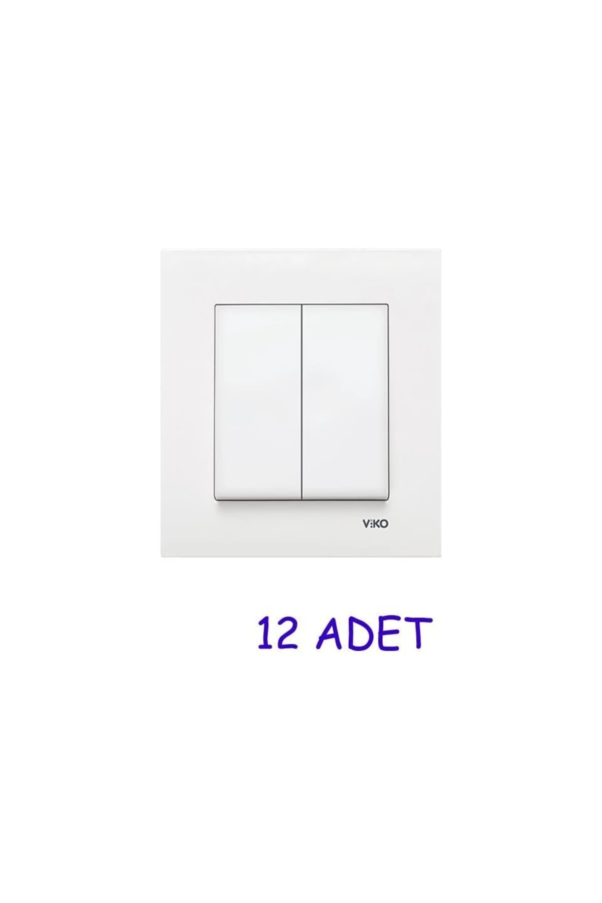 12 ADET KOMİTATÖR+ÇERÇEVE BEYAZ KARE