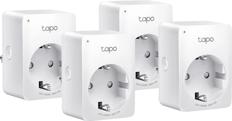 Tapo P100(4-pack) | Akıllı Mini Wi-Fi Priz | Uzaktan Kontrol | Alexa ve Google Home Uyumlu | Cihaz Paylaşımı | Zamanlama Özelliği | Kolay Kurulum | Hub Gerektirmez
