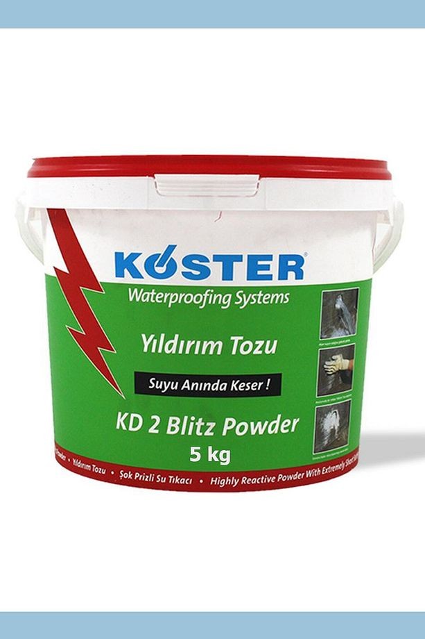 Yıldırım Tozu 5 Kg Şok Prizli Su Tıkaç Harcı