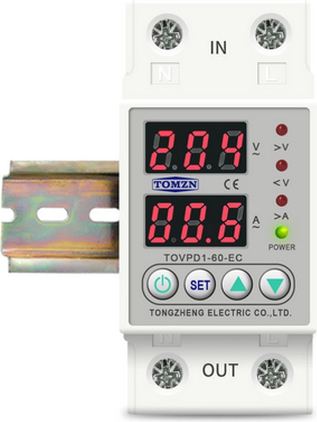 Monofaze Gerilim Ve Akım Koruma Rölesi Yüksek Alçak Voltaj Akım Koruma63a