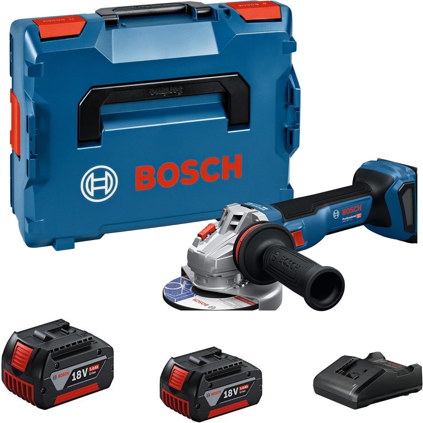 BOSCH Gws 18V-11 S 2X5.0AH Çift Akülü Taşlama