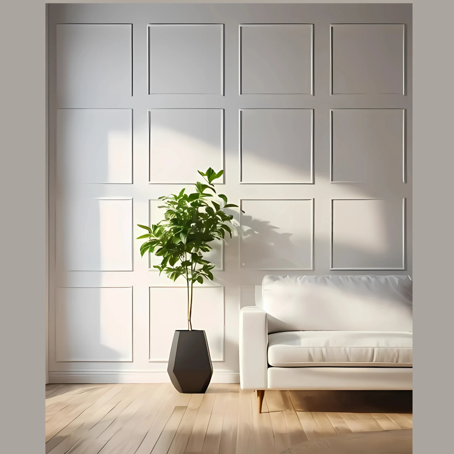 Dekoratif Boyanabilir 20 Adet 2,5 cm Polistren Duvar Çıtası