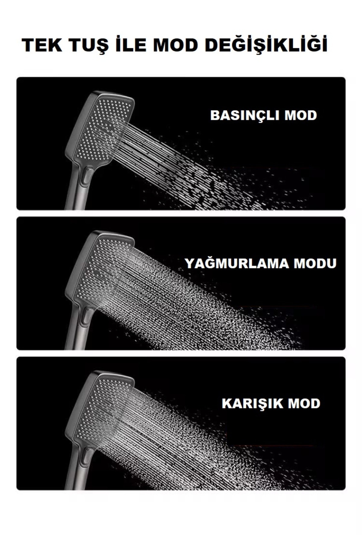 ANTRESİT DIJITAL EKRAN  PİYANO FONKSİYONEL AKILLI DUŞ SİSTEM BANYO BATARYA ROBOT YAĞMURLAM AMBİYANS