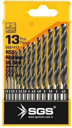 SGS 1417 13 Parça Hss Matkap Ucu Seti