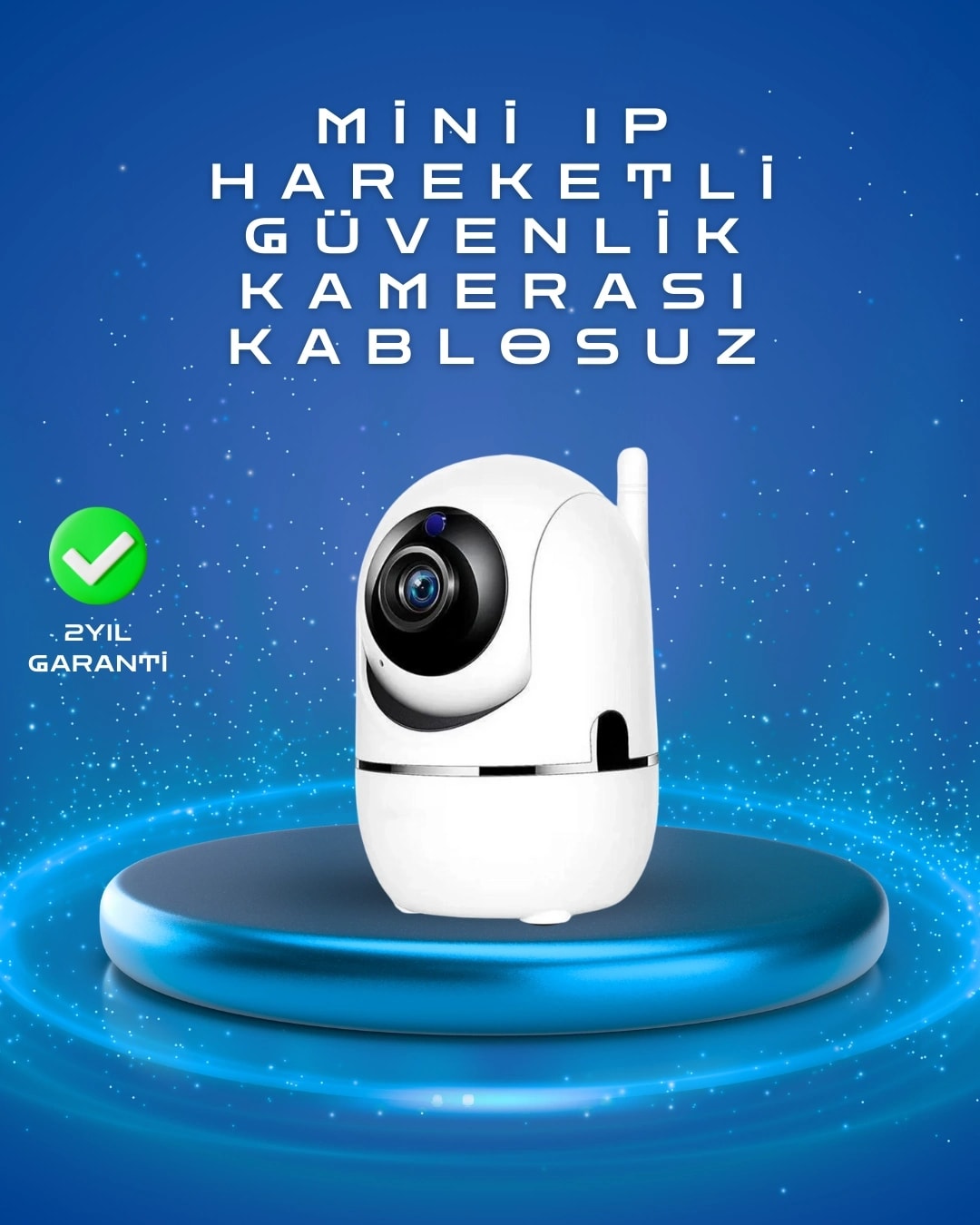 Buğz Full Hd 1080P Kablosuz Pan & Tilt Güvenlik Kamerası – Hareket Takipli ve Iki Yönlü Sesli