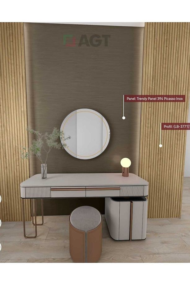 Lb-3771 Duvar Dekorasyon Profili Natural Touch Meşe