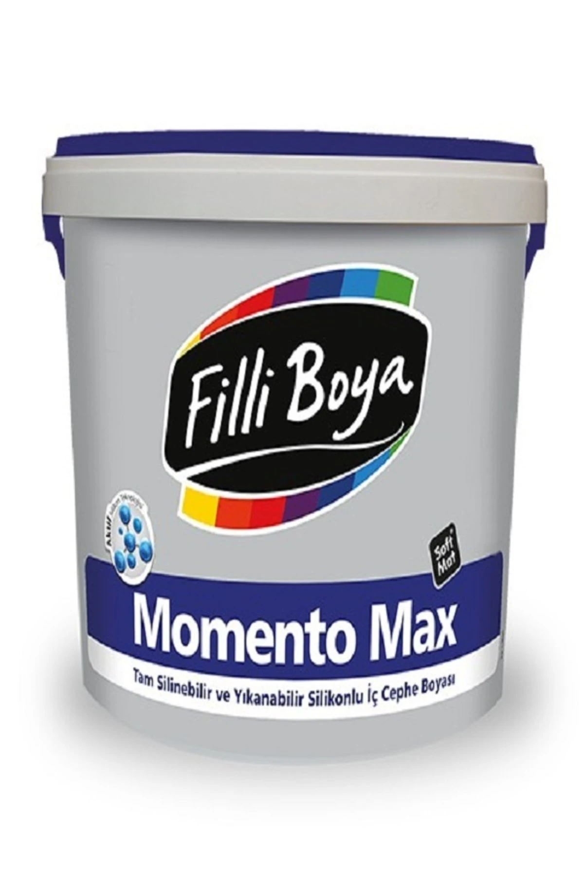 Momento Max Uyumlu Tam Yıkanabilir Silinebilir Silikonlu Soft Mat Boya 7.5lt