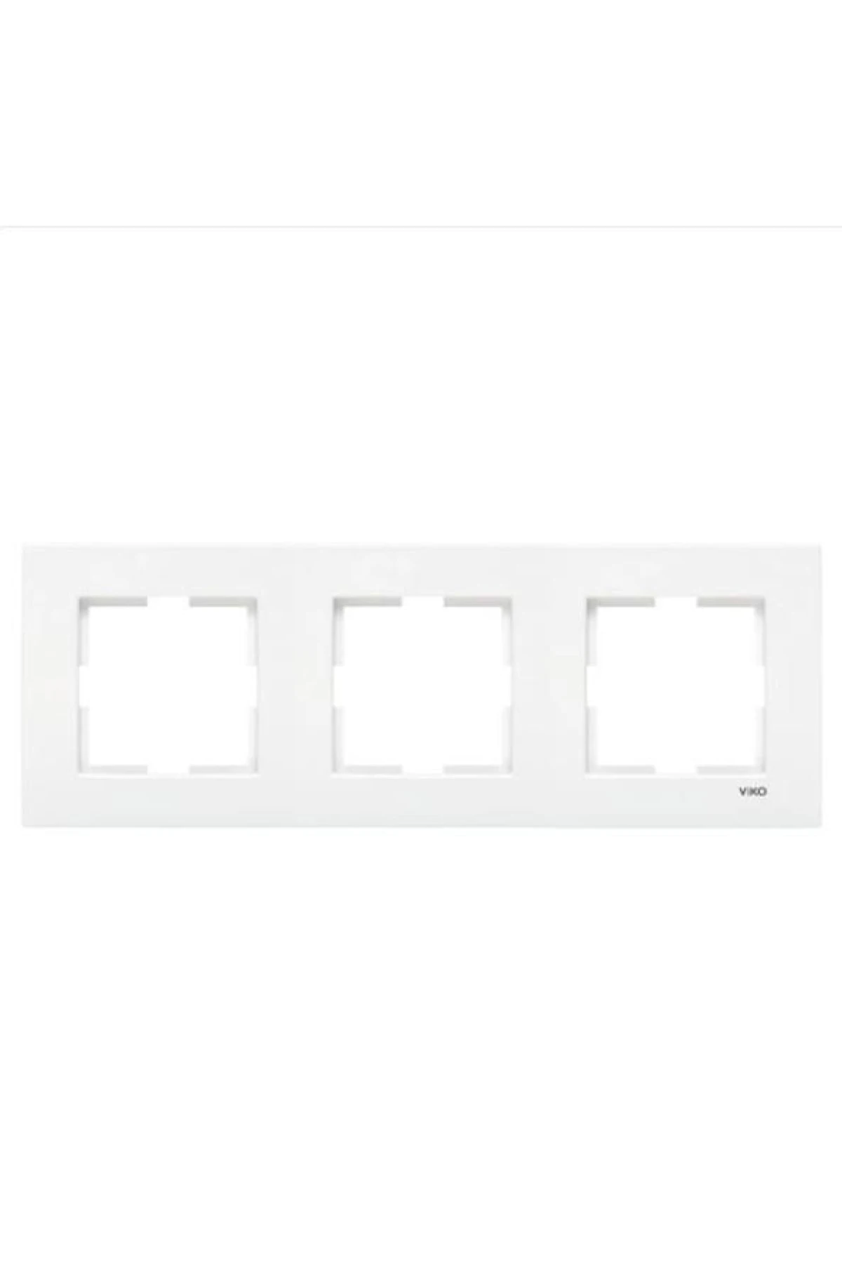 90960202 Karre Üçlü Yatay Çerçeve - Beyaz