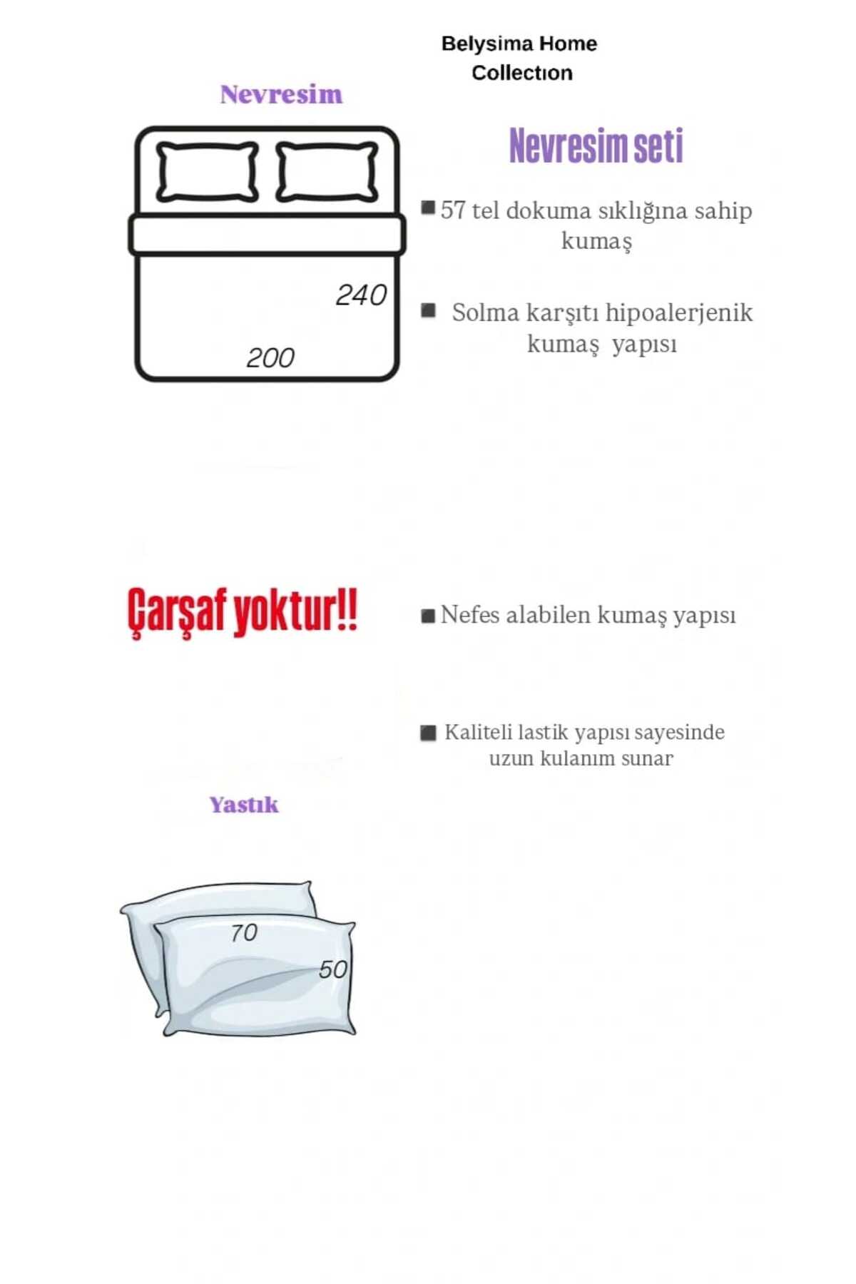 Belysima Çift Nevresim Seti Pamuklu