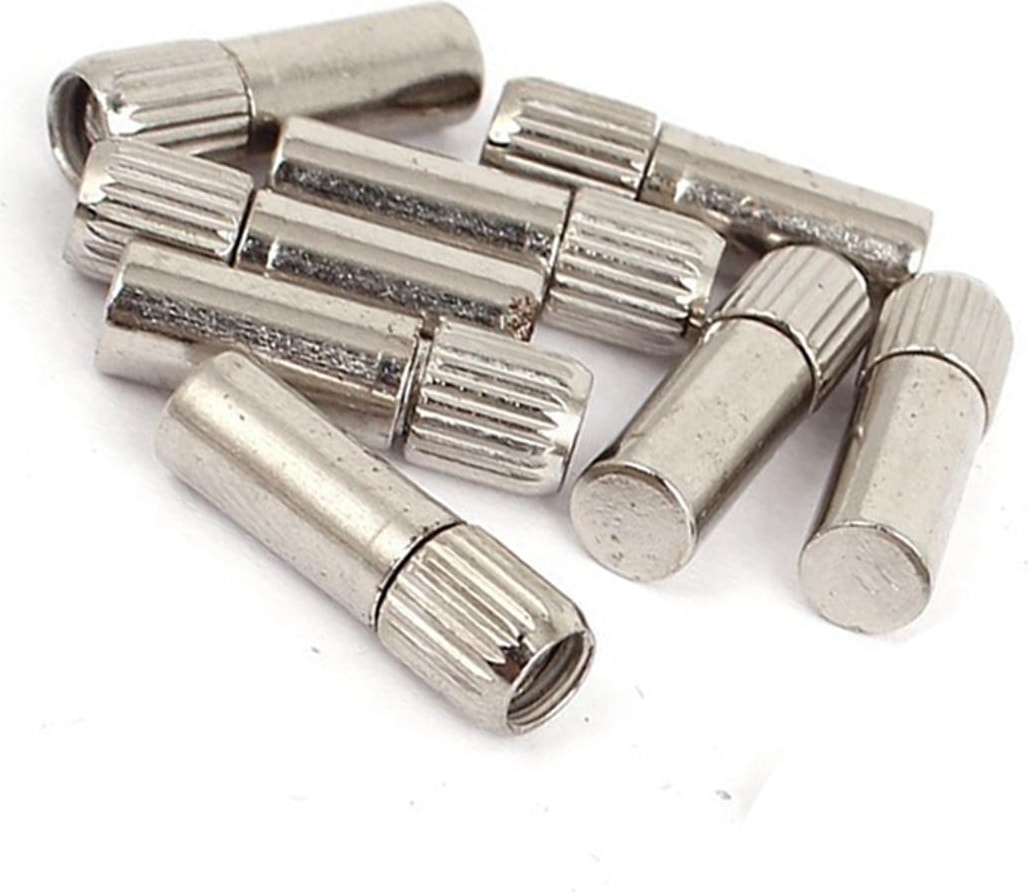 Mobilya Dolabı Düz Raf Destekli Mandal Pimleri 6mm x 20MM 10 Adet (Yurt Dışından)