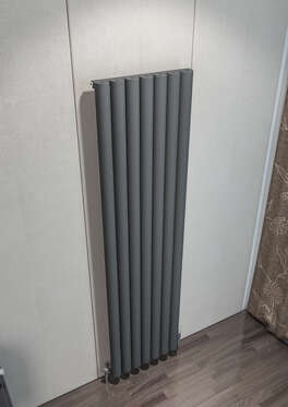 Birgi Dikey Alüminyum Radyatör 485X1800 Pütürlü Beyaz (Ral 9016)