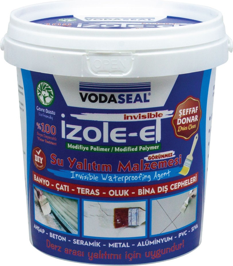 Vodaseal Izole Et Su Yalıtım Malzemesi Ahşap Beton Seramik Metal Yüzeyler Için Şeffaf 650 gr