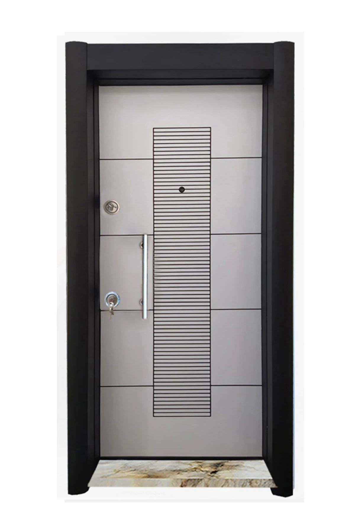 Çelik Kapı, Beyaz Renk, Statik Kasa, Tırnaklı Sistem, Daire Kapısı, Sağ Açılım