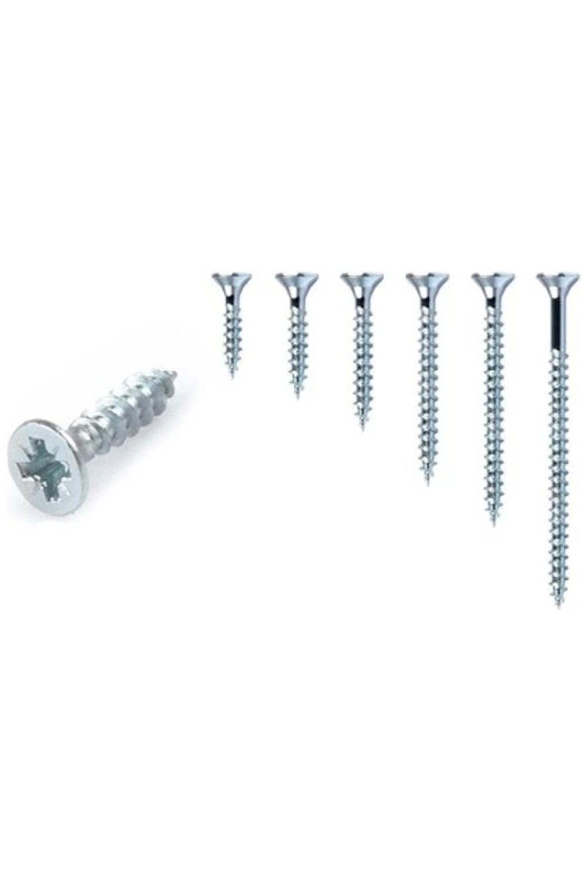 AKDENİZ  Sunta Vidası Yd 4,0x70 Yarım Diş Çinko 1 Koli 16 Paket
