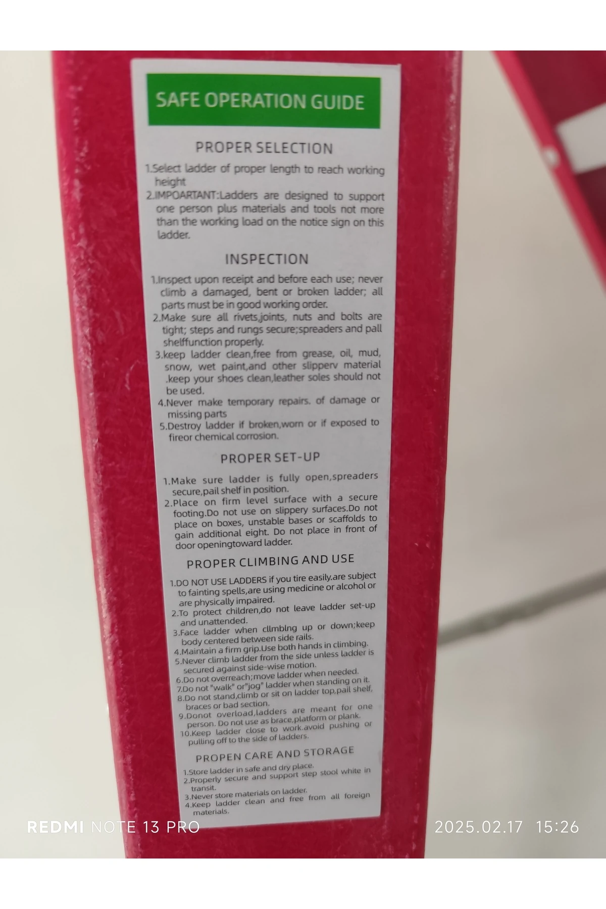 -FİBER ÇİFT TARAFLI 6+6 ELEKTRİK İZOLASYONLU MERDİVEN