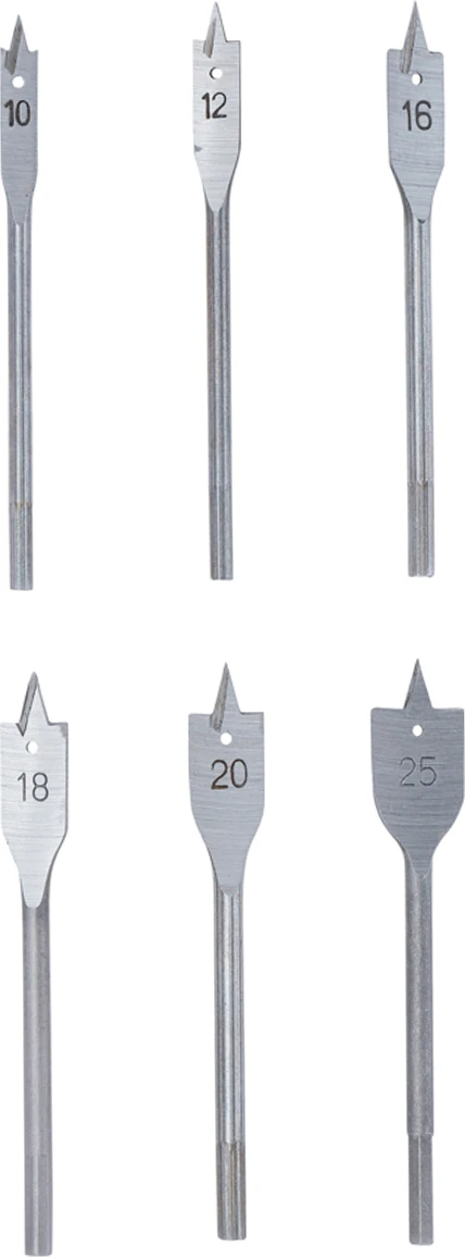 Düz Freze Matkap Seti 10 - 25 Mm | 6 Pcs