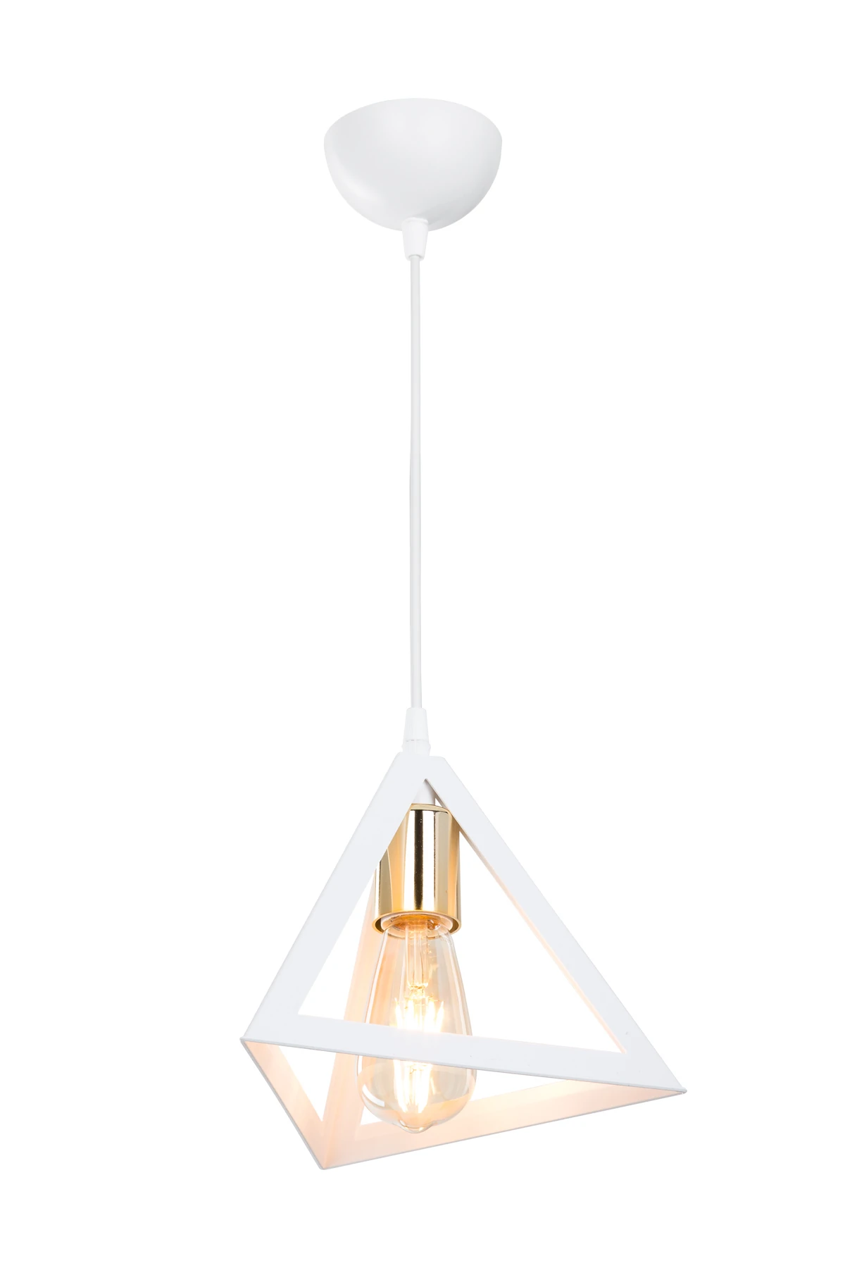 PRİZMA TEKLİ SARKIT BEYAZ/GOLD YEMEK ODASI OTURMA ODASI YATAK ODASI MUTFAK SALON