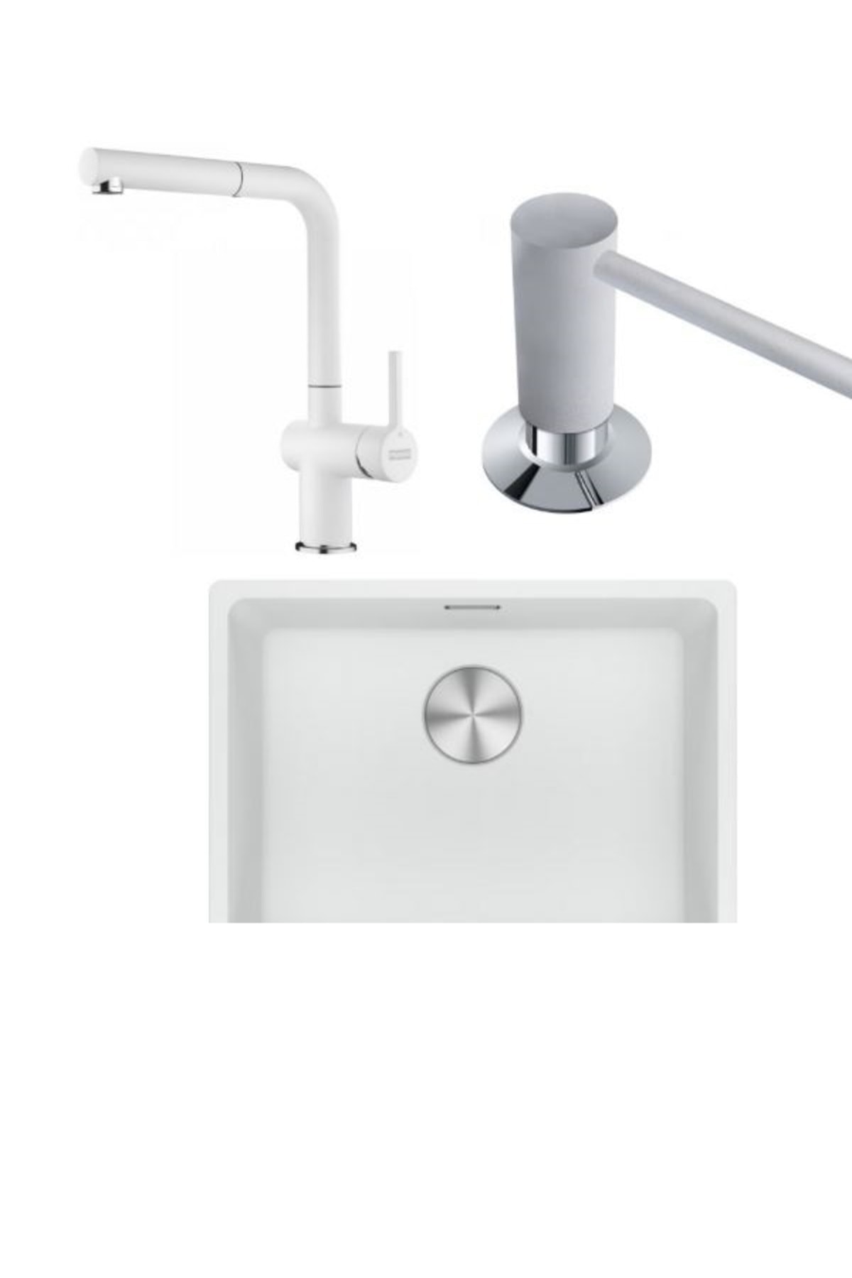 Mrg 210/110-52 BİANCO Eviye Actıve Plus Doccıa Armatür&sabunluk Set Kampanya