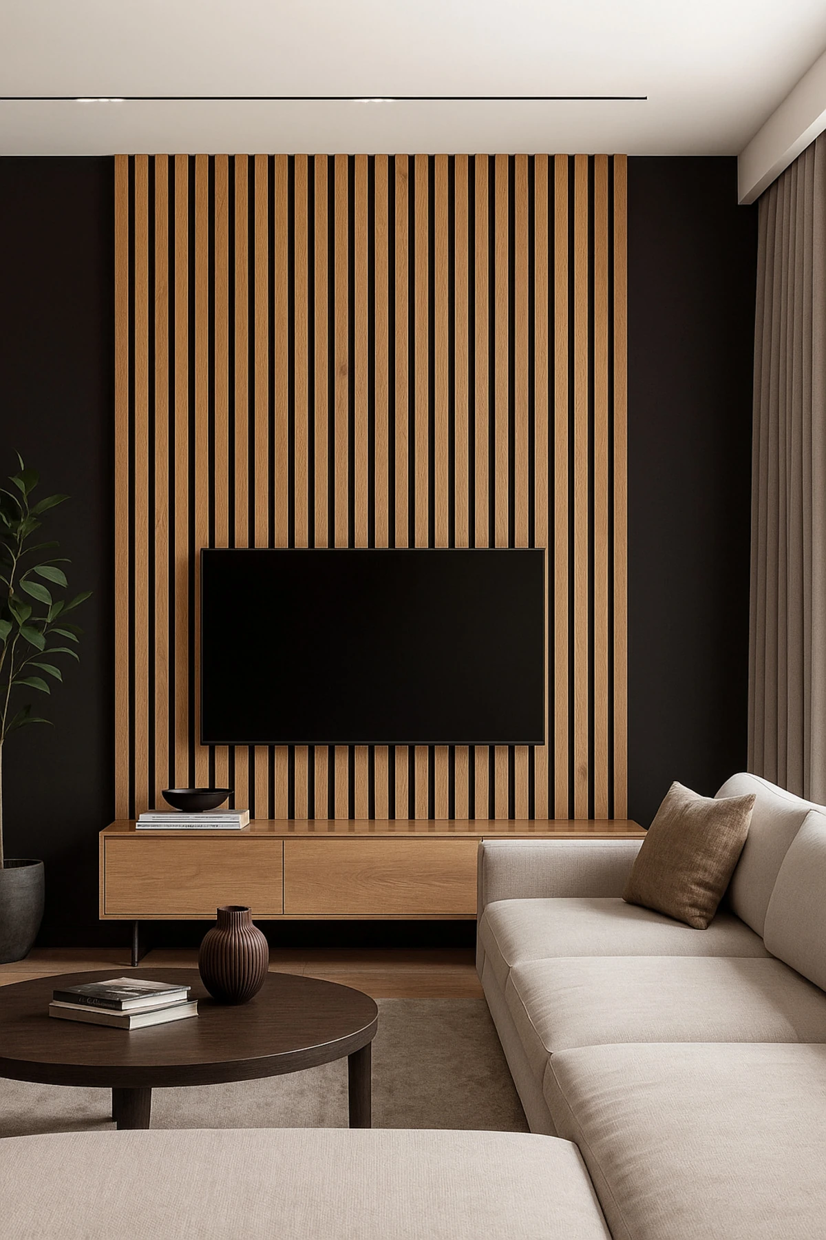 Savana Meşe Kendinden Yapışkanlı Duvar Çıta – 12 Adet 120 cm Uzunluk 18 mm Kalınlık Dekoratif Panel