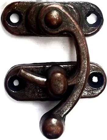 Yay Gözü, Ahşap Kutu Klipsi - Küçük 28X33 Mm, Antik, 100 Adet