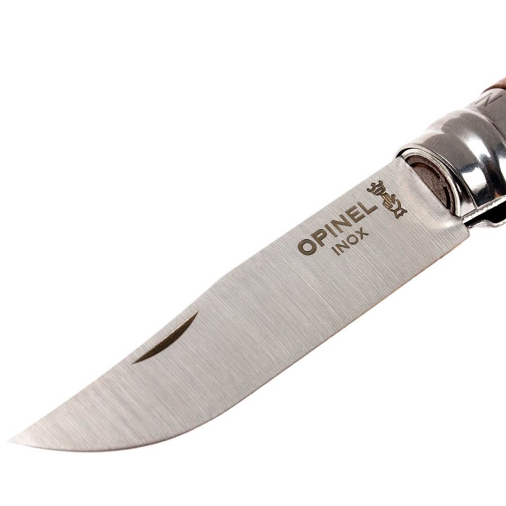 OP-002022-Opinel Inox No 8 Ceviz Saplı Paslanmaz Çelik Çakı