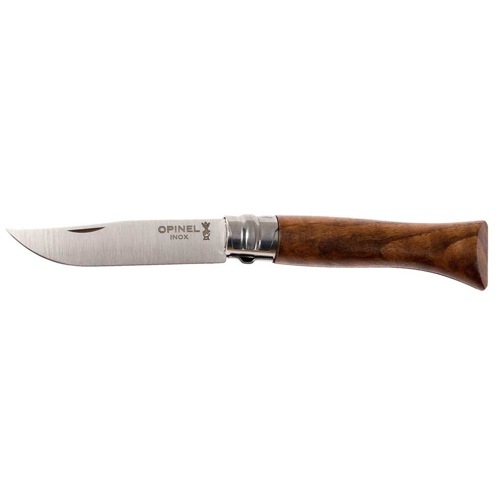 OP-002022-Opinel Inox No 8 Ceviz Saplı Paslanmaz Çelik Çakı