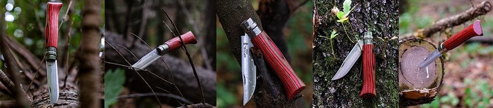 OP-002388-Opinel No 8 Lamine Birch Özel Seri Paslanmaz Bıçak (Kahverengi) Kahverengi