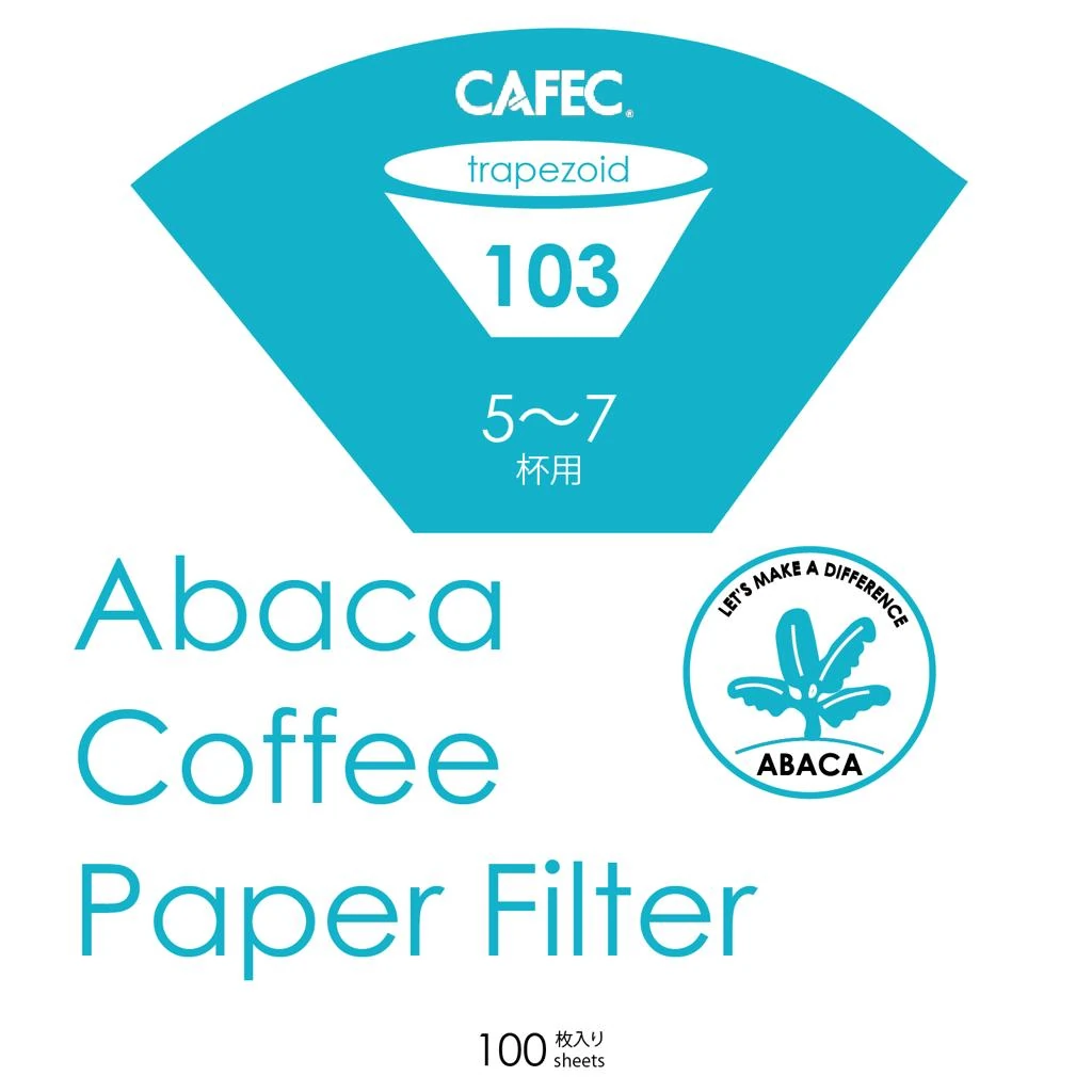 CAFEC ABACA TRAPEZOID FİLTRE KAĞIDI-103 (NO 4 UYUMLU)