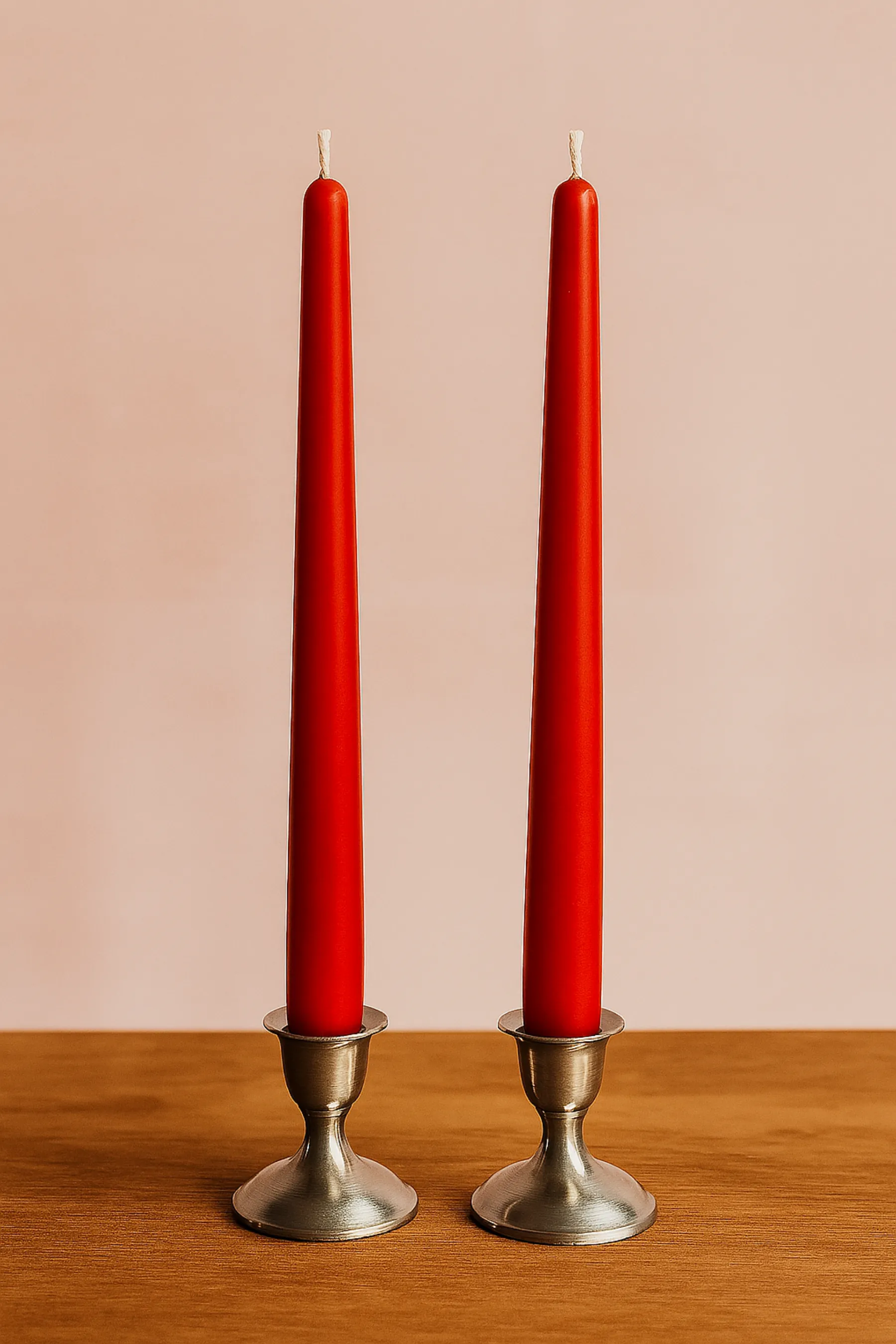 Doramira Home Luma 2'li Kırmzıı Renk Şamdan Mum