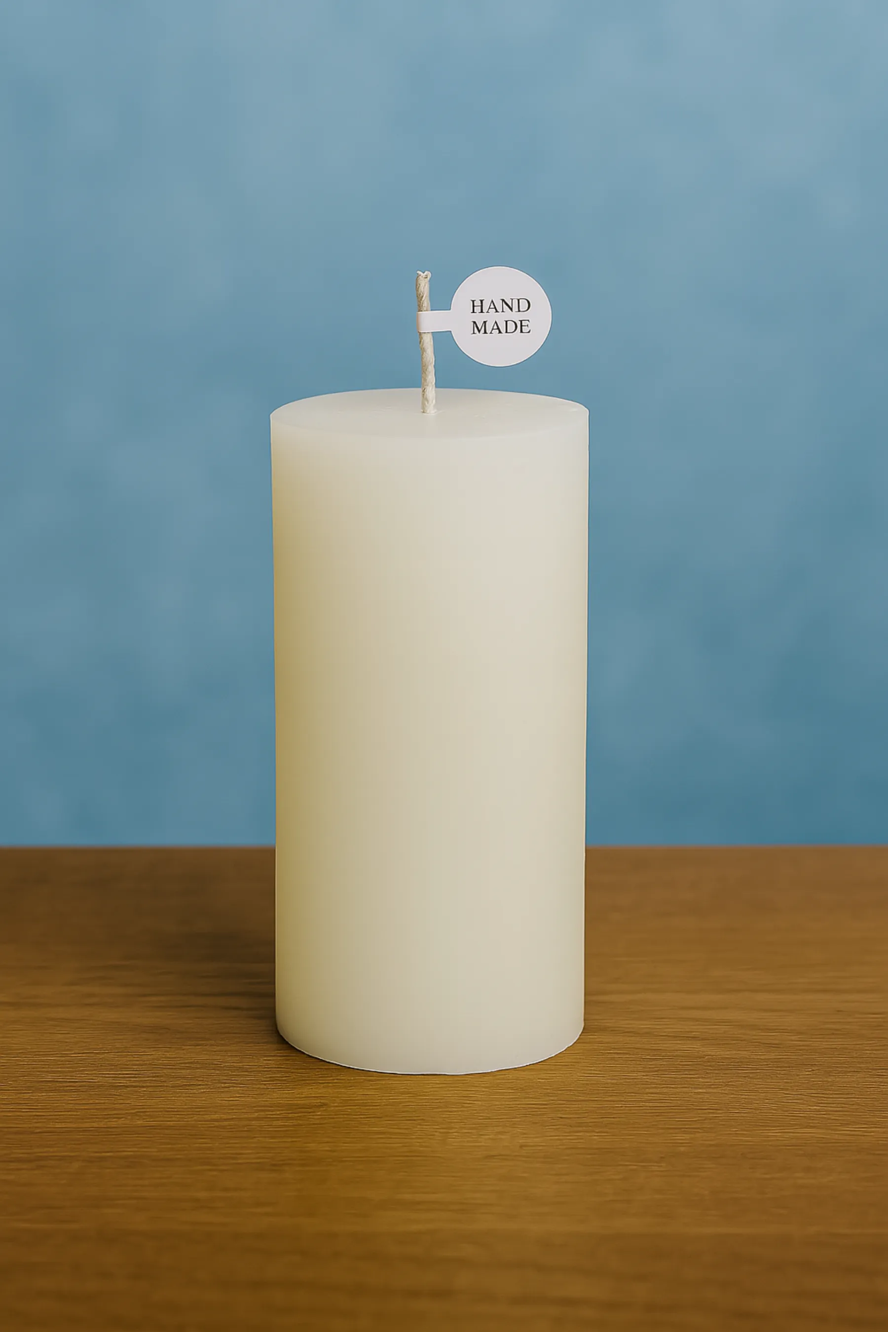 Doramira Home Luma Beyaz Silindir Mum